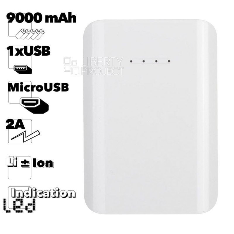 Внешний АКБ с USB выходом Samsung Battery Pack EEB-EI1CWEGSTD Li-ion 9000 мАч 2,0А (коробка/белый)