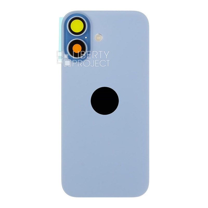 Задняя крышка для iPhone 17 (синий) в сборе со стеклом камеры и шлейфом MagSafe — фото 4