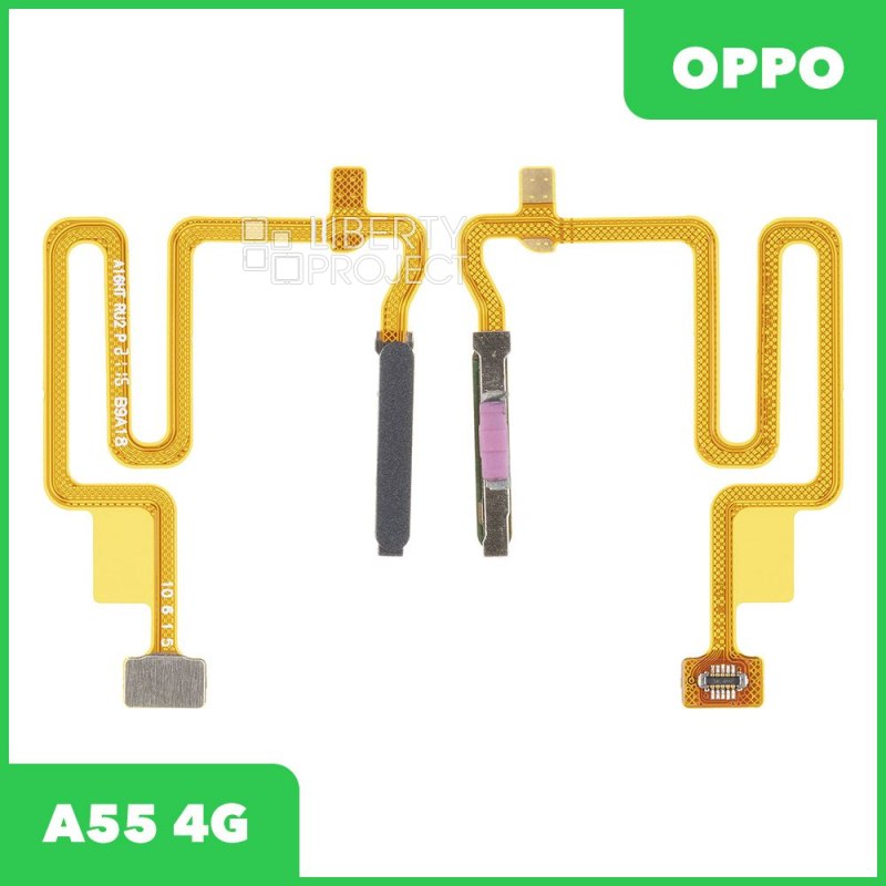 Шлейф/FLC OPPO A55 4G (CPH2325)/A74 5G (CPH2197) сканер отпечатка пальцев (кнопка включения) (черный) — фото 2