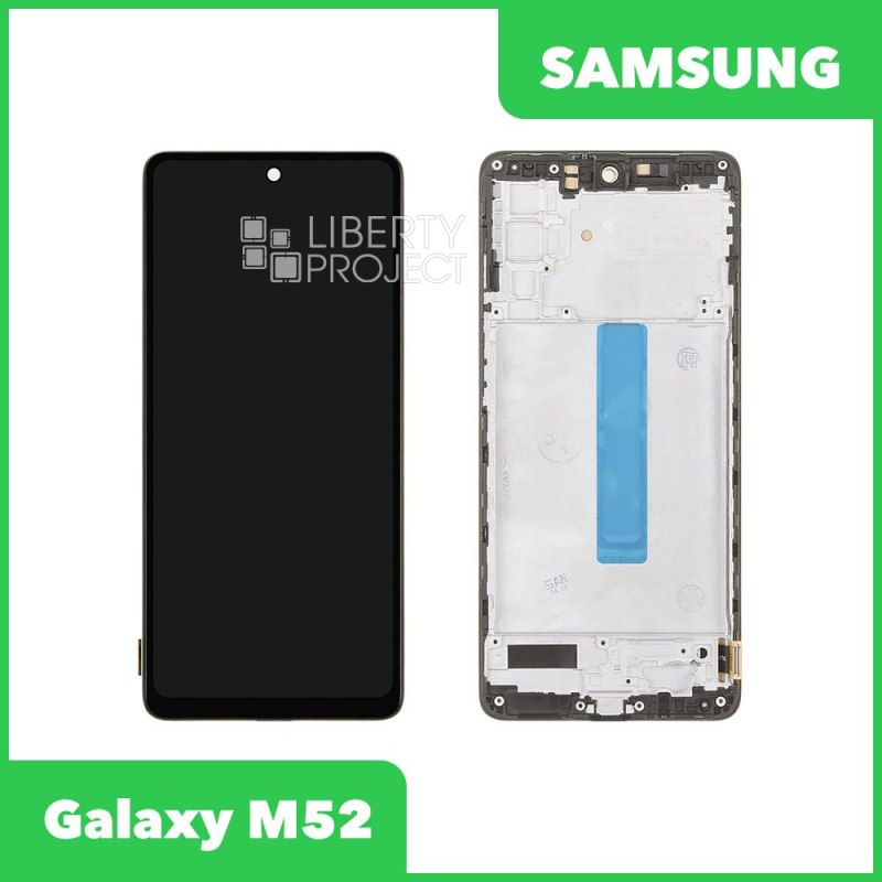 LCD дисплей для Samsung Galaxy M52 SM-M525 в сборе в рамке incell (черный) — фото 2
