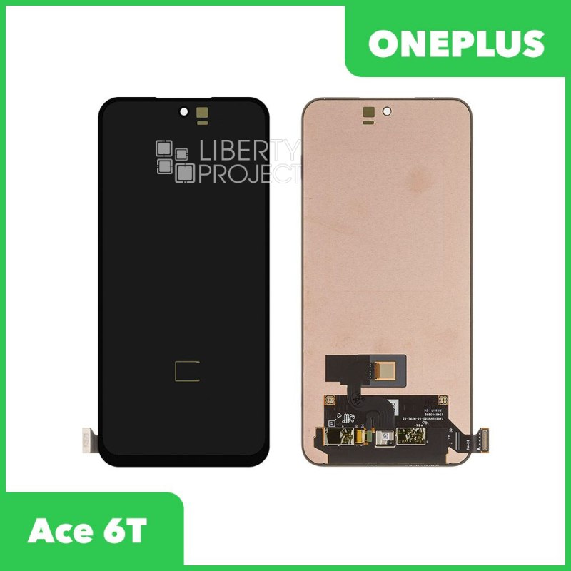 LCD дисплей для OnePlus Ace 6T (PLR110) в сборе с тачскрином (черный) — фото 2