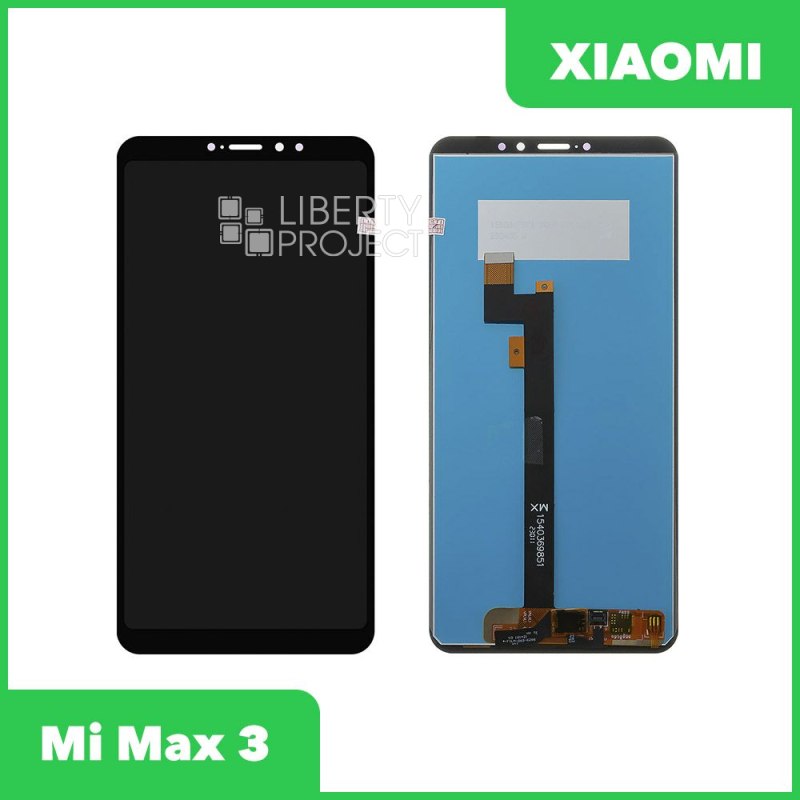 LCD дисплей для Xiaomi Mi Max 3 с тачскрином (черный) Premium Quality — купить оптом в интернет-магазине Либерти