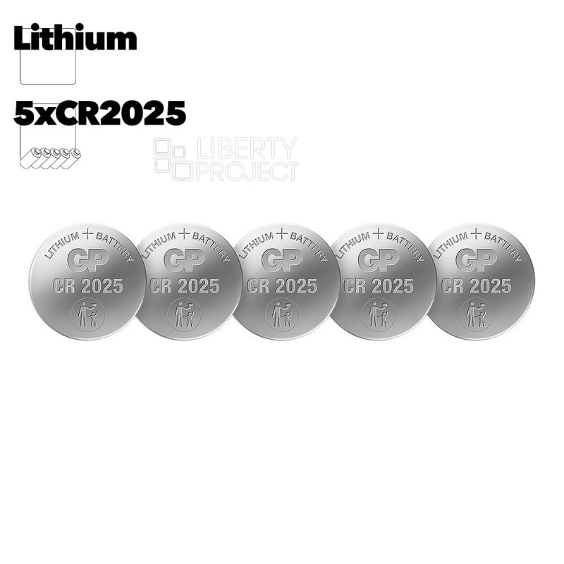 Батарейка GP CR2025 BL5 Lithium 3V (5 шт)