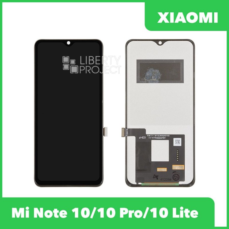 LCD дисплей для Xiaomi Mi Note 10/Mi Note 10 Pro/Mi Note 10 Lite с тачскрином Incell (черный) — фото 2