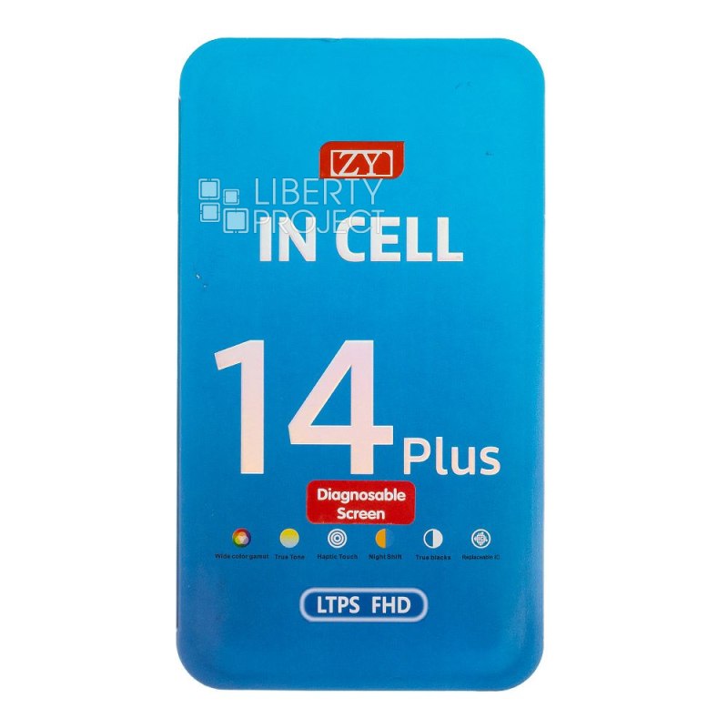 LCD дисплей для Apple iPhone 14 Plus (черный) матрица ZY In-Cell LTPS FHD (привязка без пайки) — фото 4