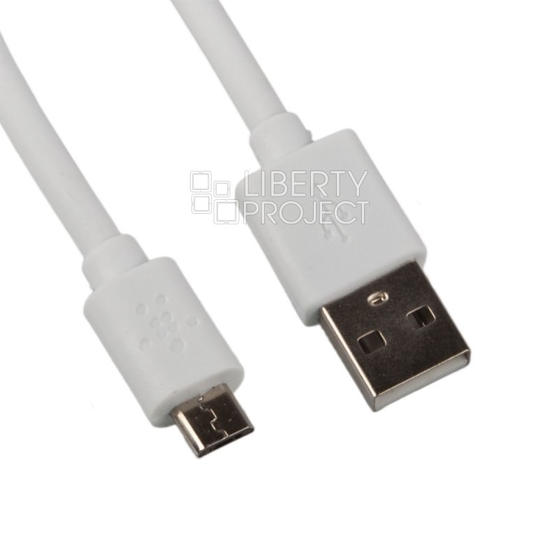 USB Дата-кабель &quot;Belkin&quot; Micro USB 3 метра (белый/европакет)