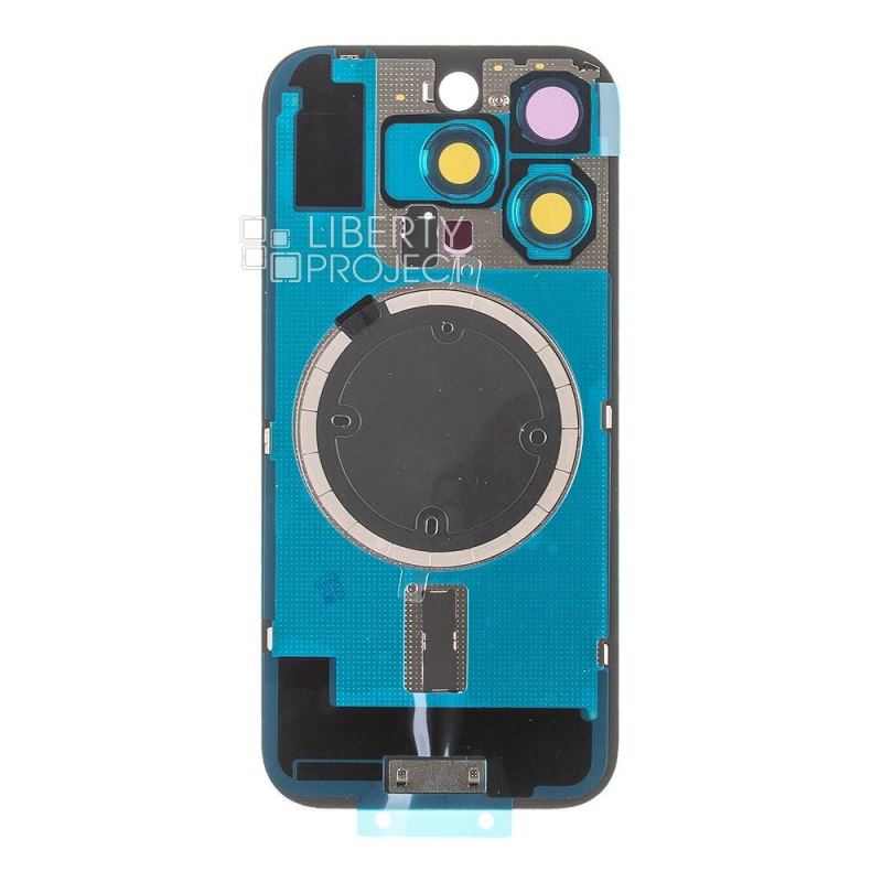 Задняя крышка для iPhone 16 Pro (белый) в сборе со стеклом камеры, MagSafe — фото 3