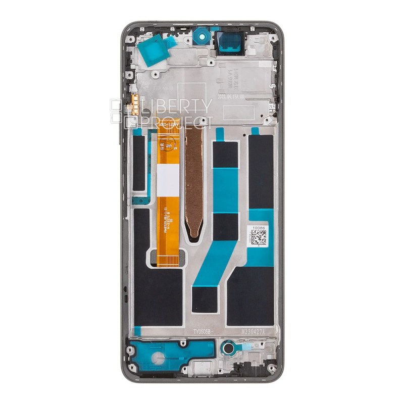 LCD дисплей для Realme 10 Pro 5G (RMX3661/RMX3660/RMX3663) с тачскрином в рамке (черный) — фото 3