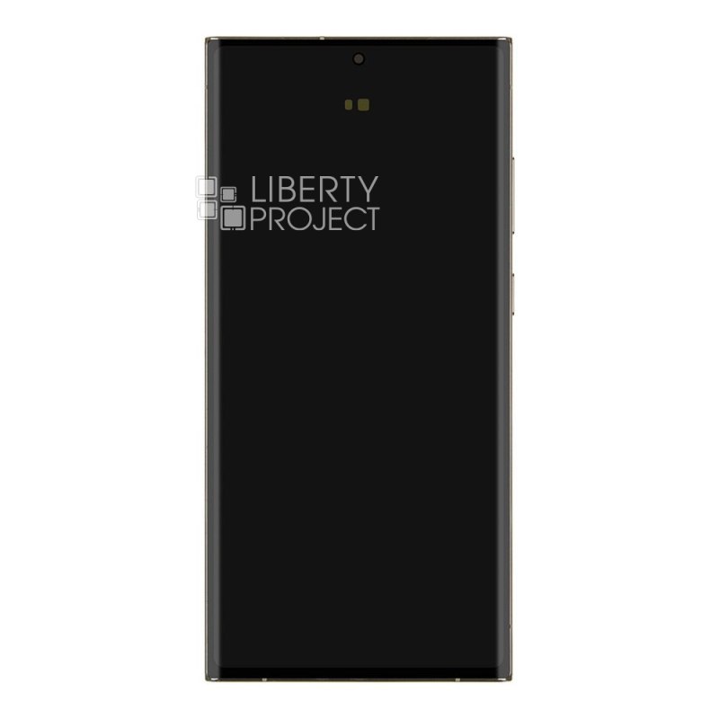 LCD дисплей для Samsung Galaxy S23 Ultra 5G 2023 SM-S918 GH82-30465B в рамке (бежевый) 100% OR SP — фото 5
