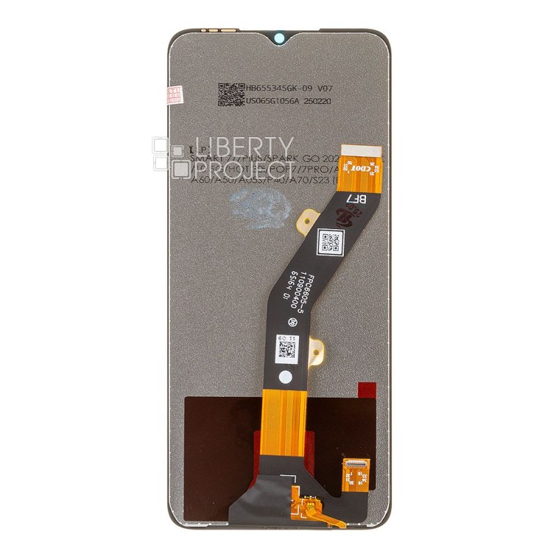 LCD дисплей для Infinix Smart 7/7HD/Tecno Spark 10/10C/Spark Go 2023/Itel A60S (черный)HD яркая — фото 3