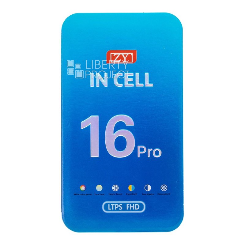 LCD дисплей для Apple iPhone 16 Pro (черный) матрица ZY In-Cell COF LTPS FHD — фото 4