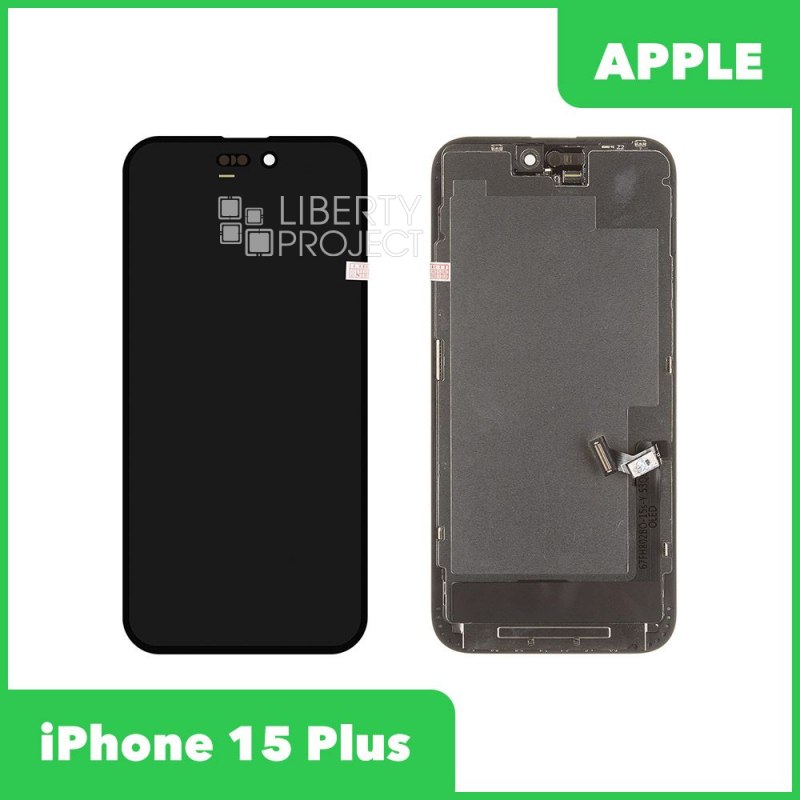 LCD дисплей для Apple iPhone 15 Plus (черный) матрица ZY OLED (привязка без пайки) — фото 2