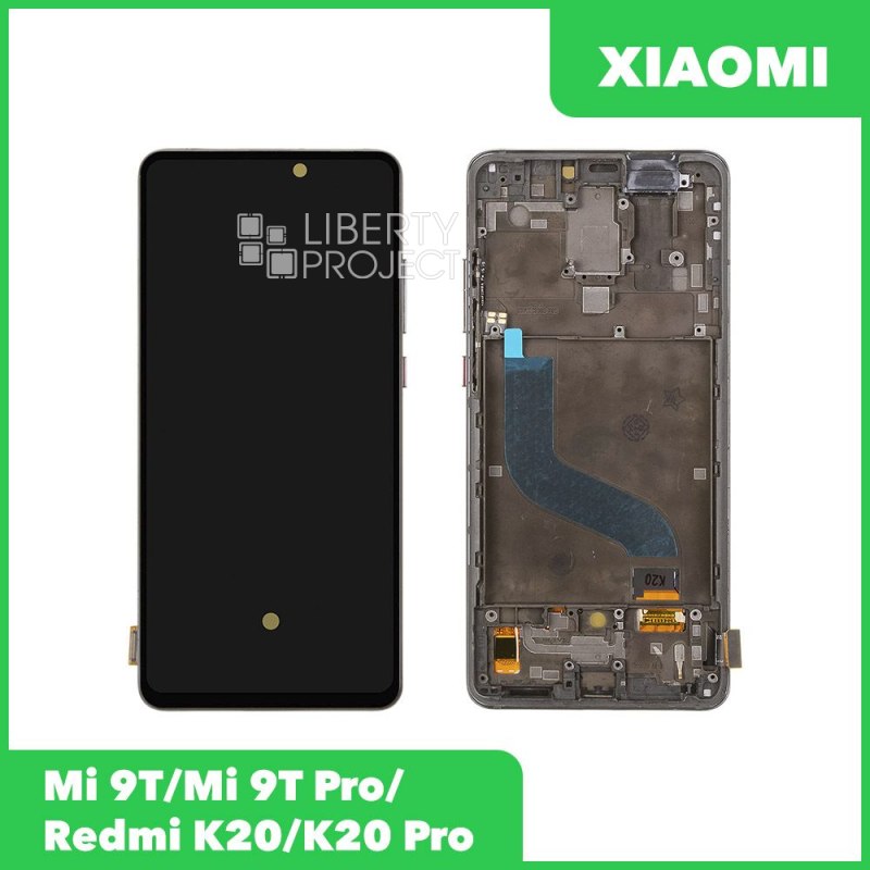 LCD дисплей для Xiaomi Mi 9T/Mi 9T Pro/Redmi K20/K20 Pro с тачскрином в рамке OLED (черный) — фото 2