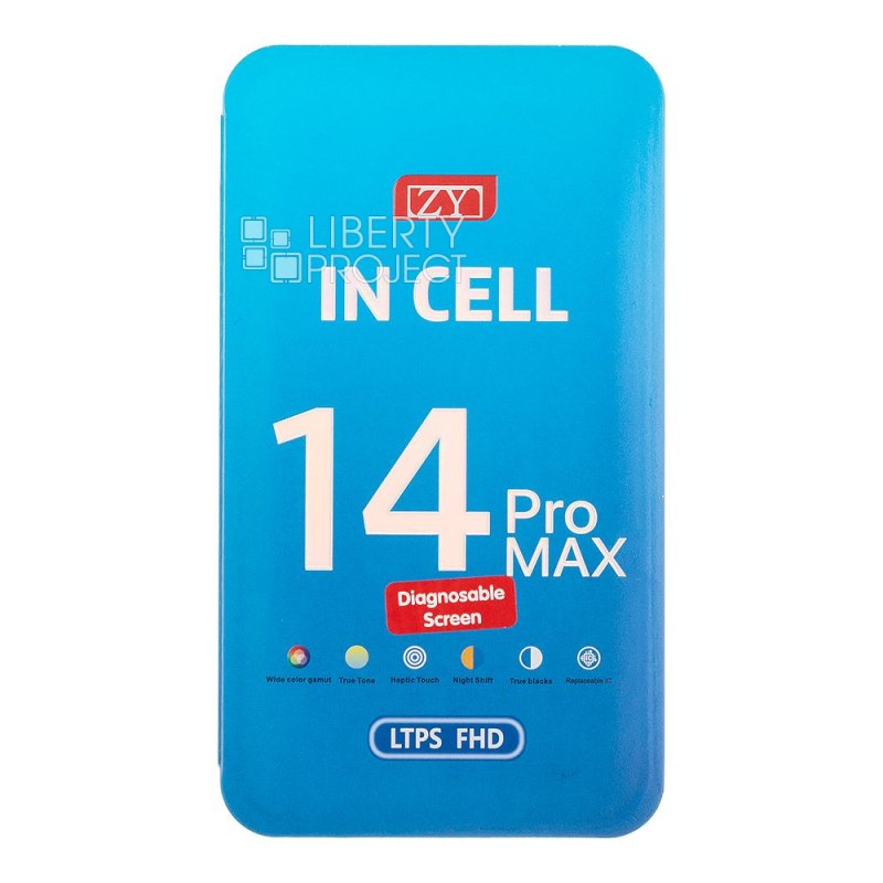 LCD дисплей для Apple iPhone 14 Pro Max (черный) матрица ZY In-Cell LTPS FHD (привязка без пайки) — фото 4