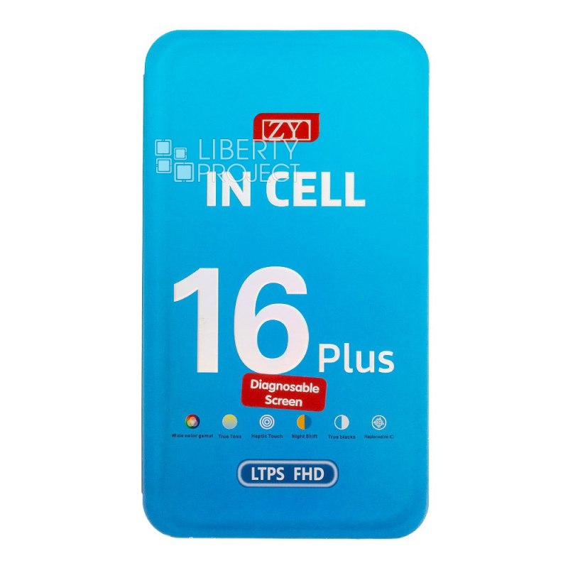 LCD дисплей для Apple iPhone 16 Plus (черный) матрица ZY In-Cell LTPS FHD (привязка без пайки) — фото 4