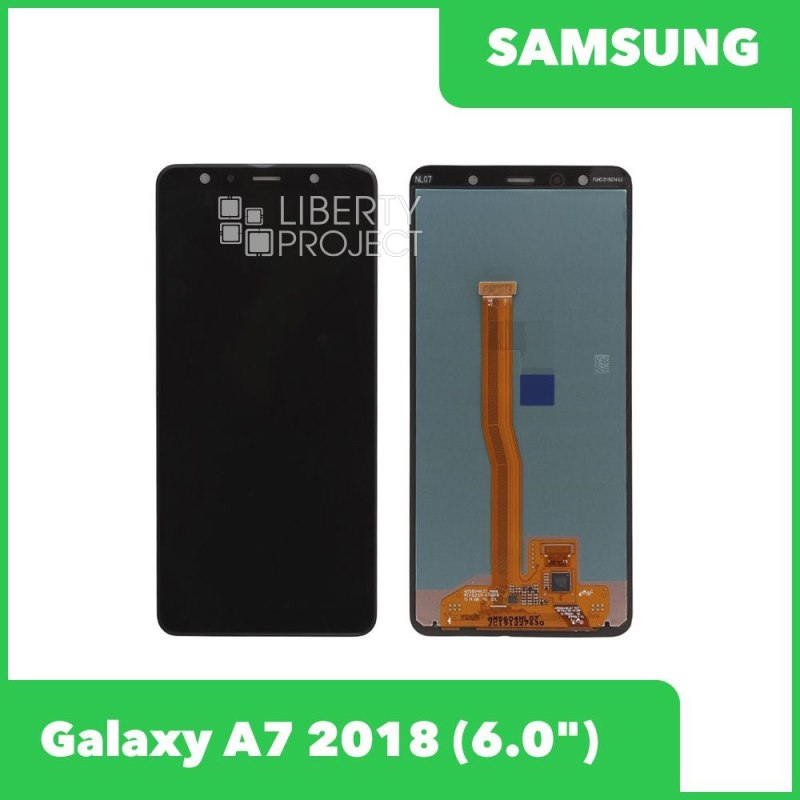 Дисплей для Samsung Galaxy A7 SM-A750 в сборе (черный) 100% оригинал — купить оптом в интернет-магазине Либерти