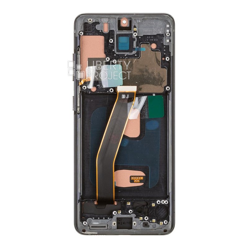 LCD дисплей для Samsung Galaxy S20 4G G980 в сборе в рамке incell (черный) — фото 3