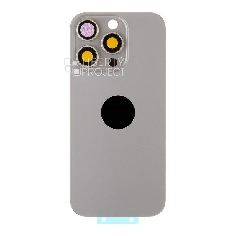 Задняя крышка для iPhone 16 Pro (титановый) в сборе со стеклом камеры, MagSafe — фото 4
