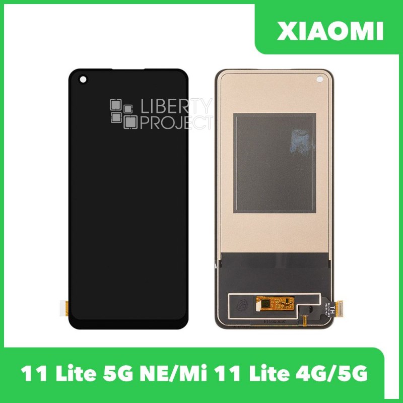 LCD дисплей для Xiaomi 11 Lite 5G NE/Mi 11 Lite 4G/5G с тачскрином incell (черный) — фото 2
