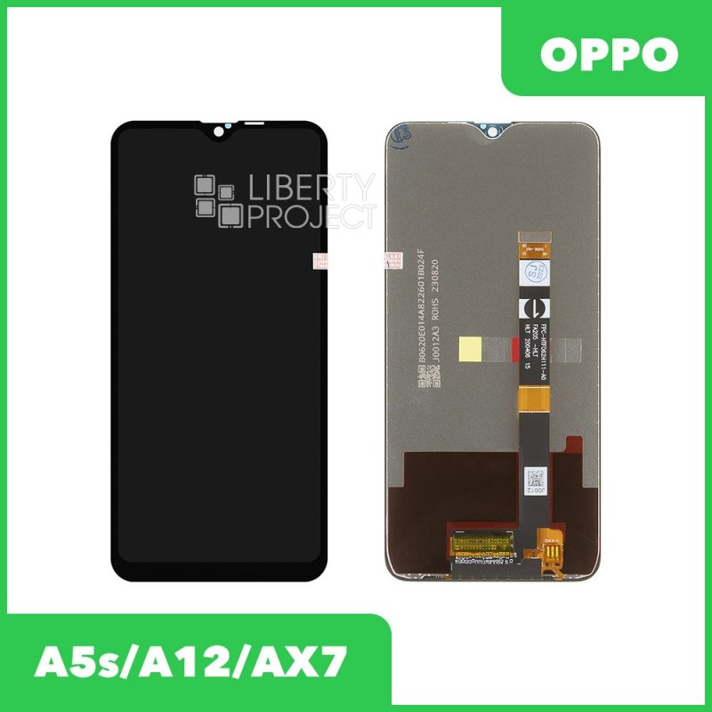 LCD дисплей для Oppo A5s/A12/AX7/Realme 3 с тачскрином (черный) 100% OR — купить оптом в интернет-магазине Либерти