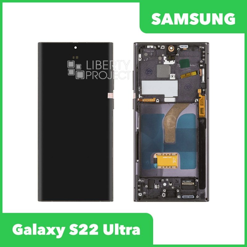 LCD дисплей для Samsung Galaxy S22 Ultra SM-S908 в сборе в рамке CK Soft OLED 6.81 (черный) — фото 2