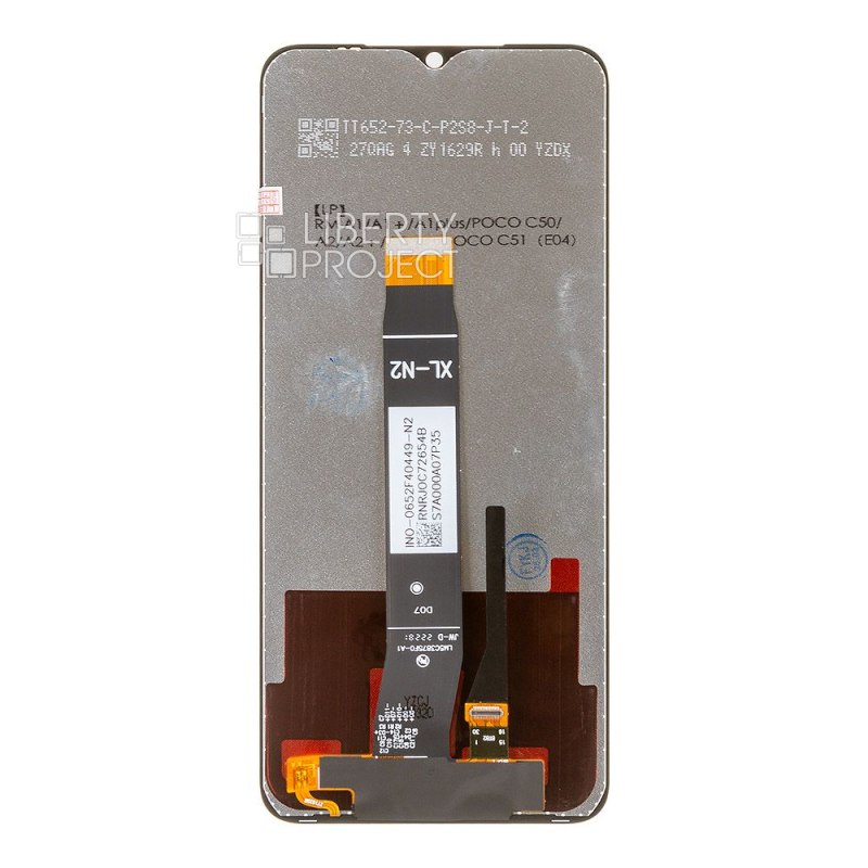 LCD дисплей для Xiaomi Redmi A1/A1+/A2/A2+/POCO C51 с тачскрином (черный) HD яркая подсветка — фото 3