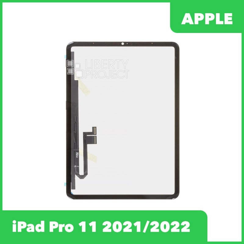 Тачскрин для Ipad Pro 11 (S3/S4) 2021/2022G+OCA PRO олеофобное покрытие (черный)+OCA — фото 2