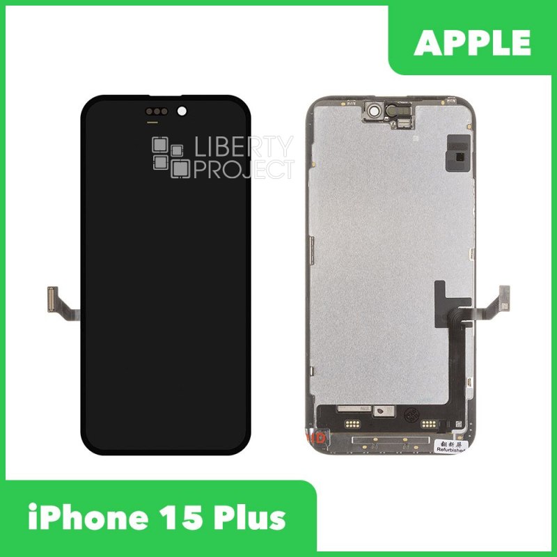 LCD дисплей для Apple iPhone 15 Plus (черный) с тачскрином original (change glass) — купить оптом в интернет-магазине Либерти