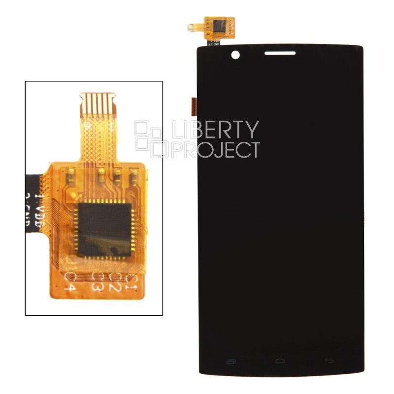LCD дисплей для Fly FS501 Nimbus 3 с тачскрином (черный)