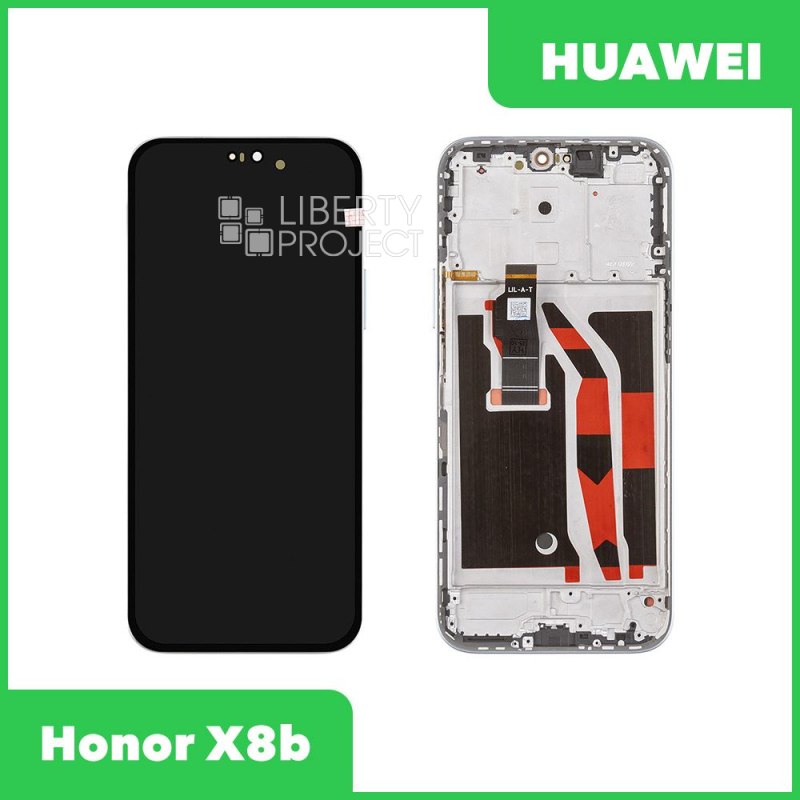LCD дисплей для Huawei Honor X8b (LLY-LX1) с тачскрином в рамке (серебро) 100% OR — фото 2