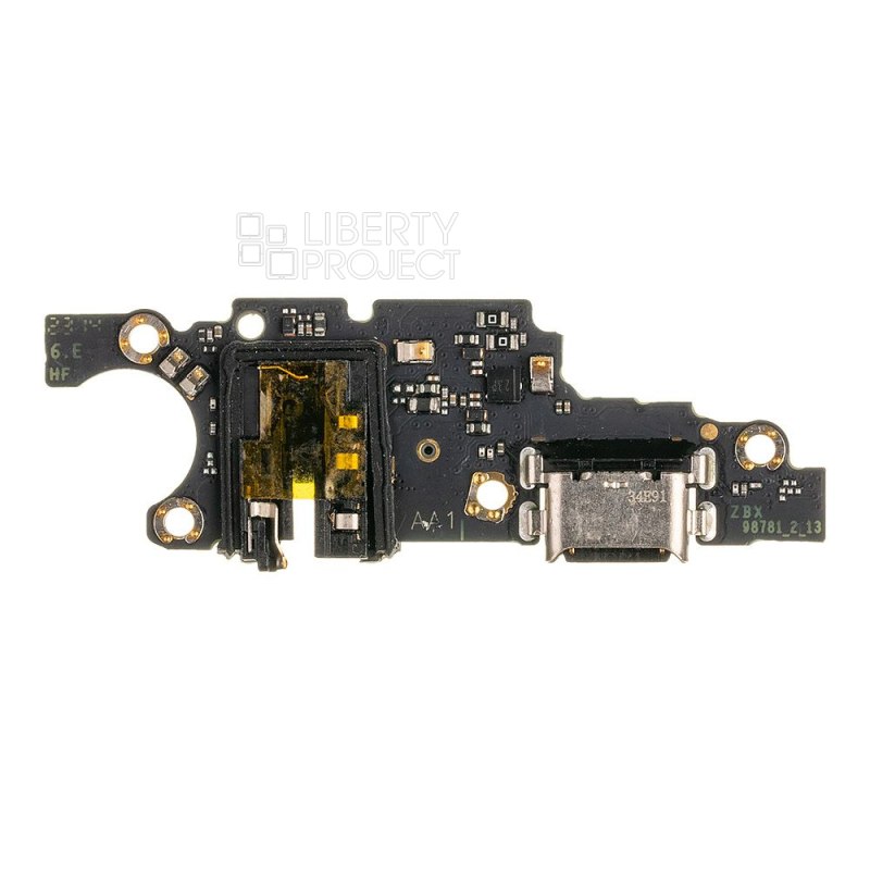 Шлейф/FLC Huawei Honor X7a (RKY-LX1) на системный разъём/микрофон, ориг — фото 3