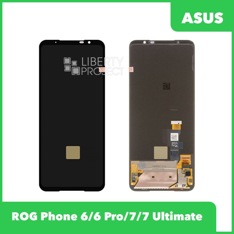 LCD дисплей для Asus ROG Phone 6 / 6 Pro / 7 / 7 Ultimate в сборе с тачскрином (черный)OR 100% — фото 2