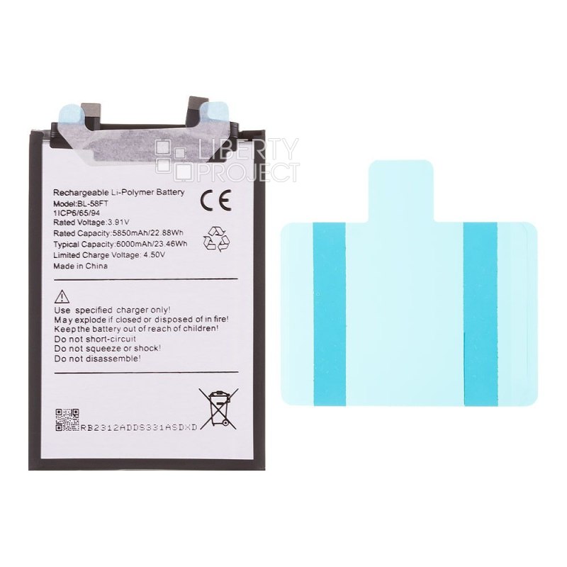 Аккумулятор (АКБ) Tecno Pova 6 4G/6 pro 5G (BL-58FT) 100% Filling Capacity — фото 5