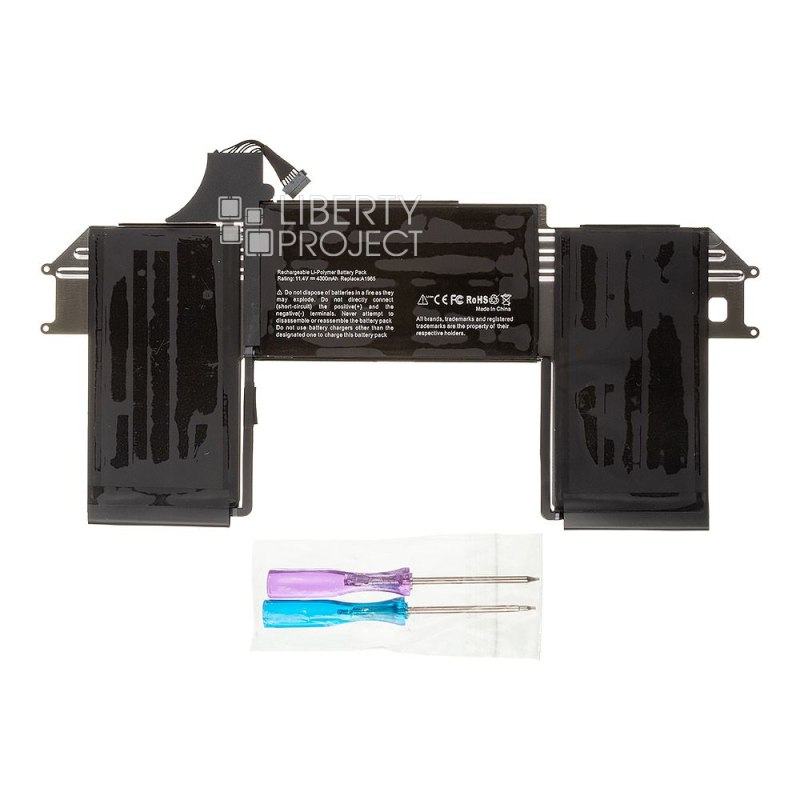 Аккумулятор (АКБ) для Macbook 11.4V/4400mAh, 2 отвертки (Apple Macbook Air 13" A1932/A2179 2018-2019 — фото 8