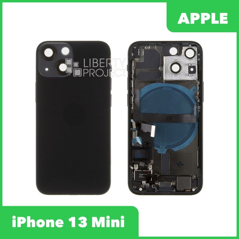 Корпус для Apple iPhone 13 Mini в сборе со шлейфами (черный) — фото 2