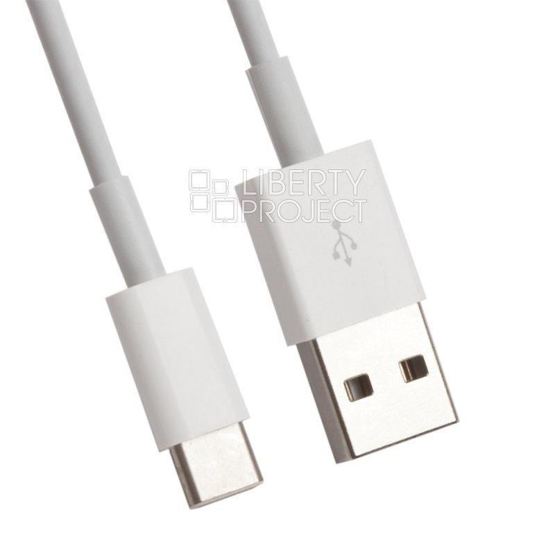 USB Дата-кабель USB - USB Type-C 1 метр (белый/коробка)
