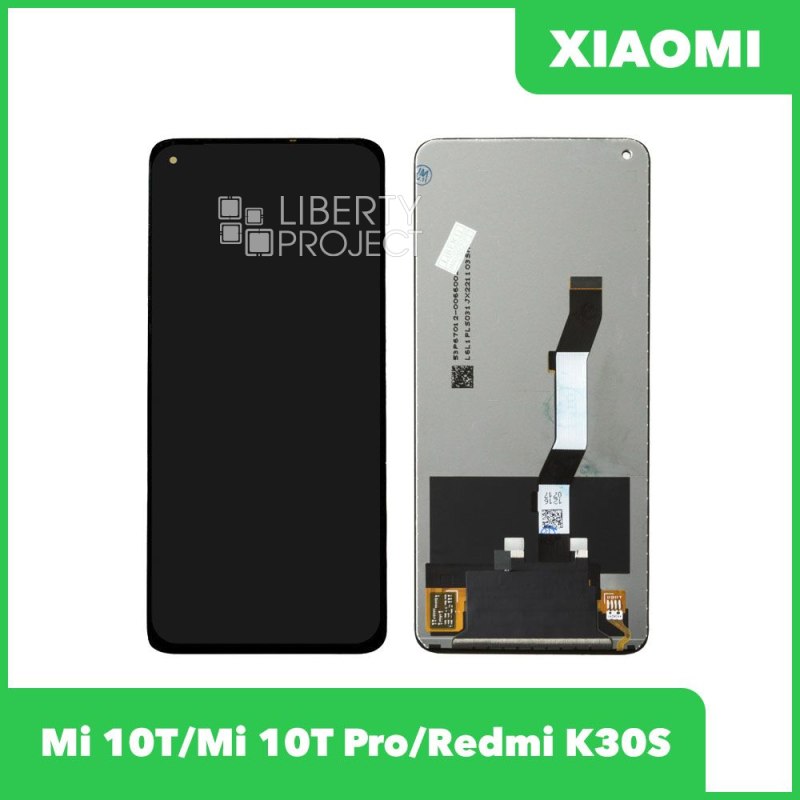 LCD дисплей для Xiaomi Mi 10T/Mi 10T Pro/Redmi K30S с тачскрином (черный) — фото 2