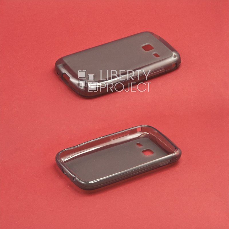 Силиконовый чехол для Samsung S6102 TPU Case (черный матовый)