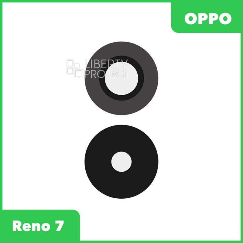 Стекло камеры для OPPO Reno 7 (черный)