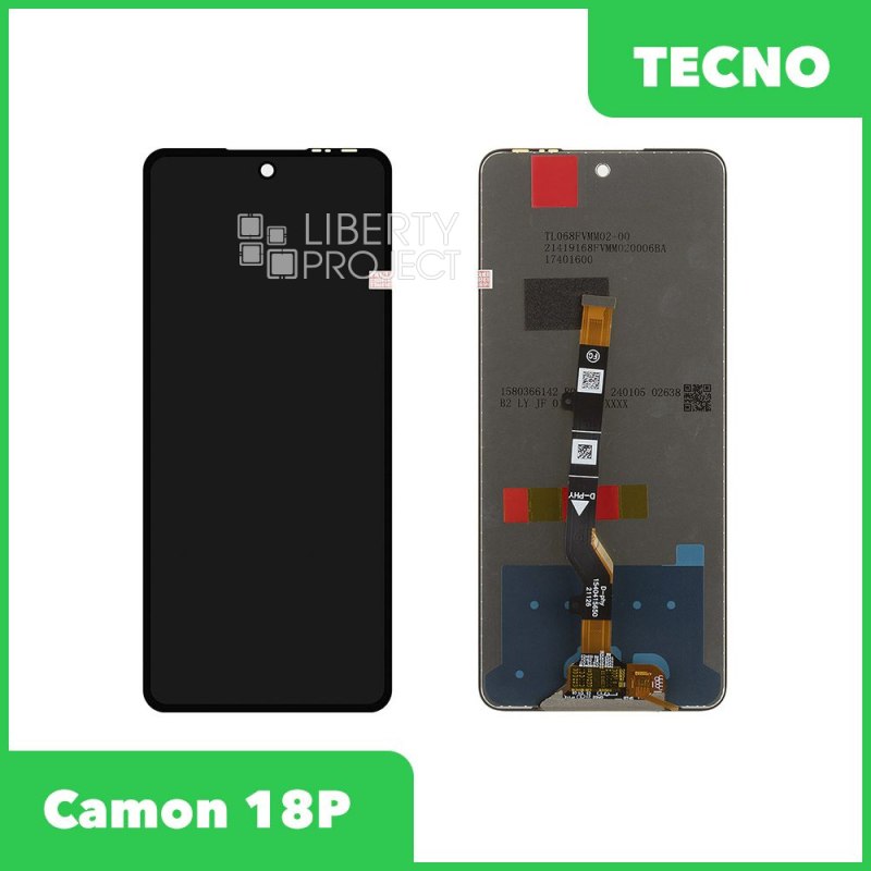 LCD дисплей для Tecno Camon 18/18P/19 Neo с тачскрином (черный) 100% OR — фото 2