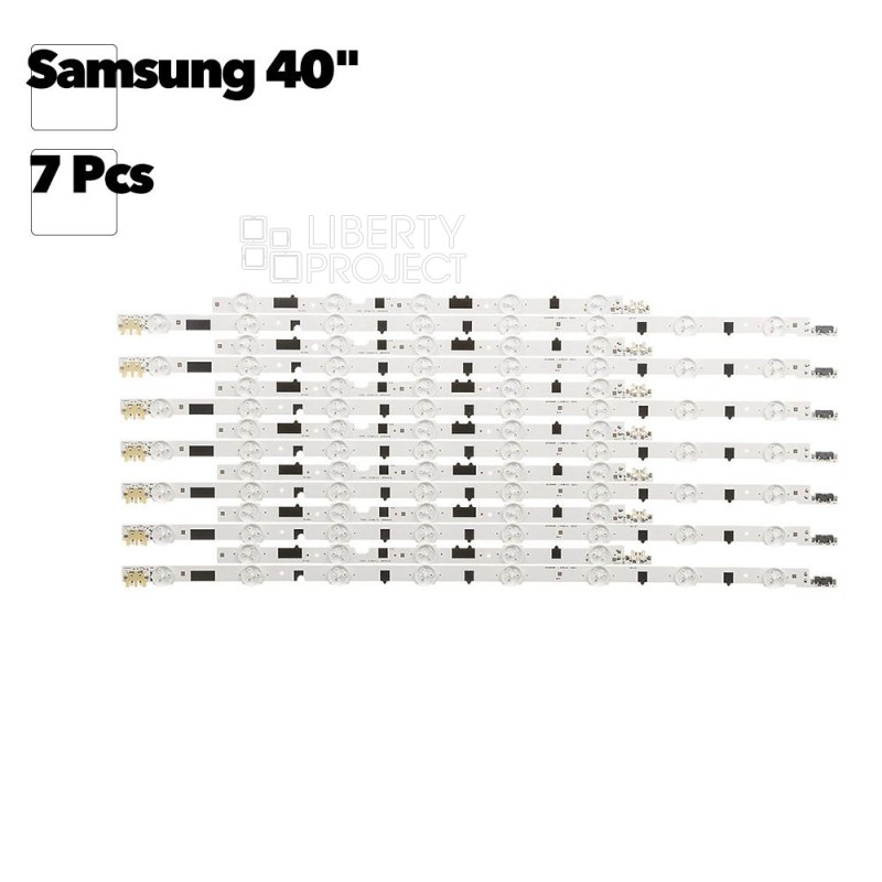 Светодиодная подсветка для телевизоров Samsung 40" 40F D2GE-400SCA-R3/D2GE-400SCB-R3 (комплект 7 шт) — купить оптом в интернет-магазине Либерти