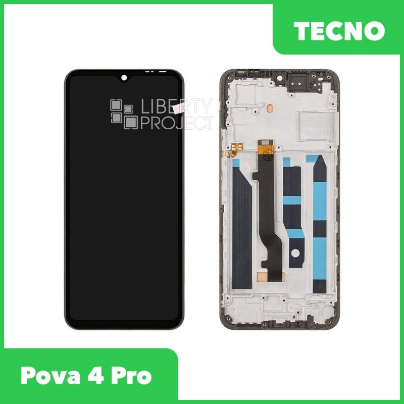 LCD дисплей для Tecno Pova 4 Pro (LG8n) с тачскрином в рамке Incell (черный) — фото 2