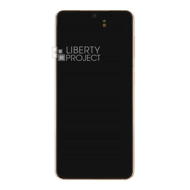 LCD дисплей для Samsung Galaxy S21 5G SM-G991B GH82-24544B в рамке (розовый) 100% OR SP — фото 5
