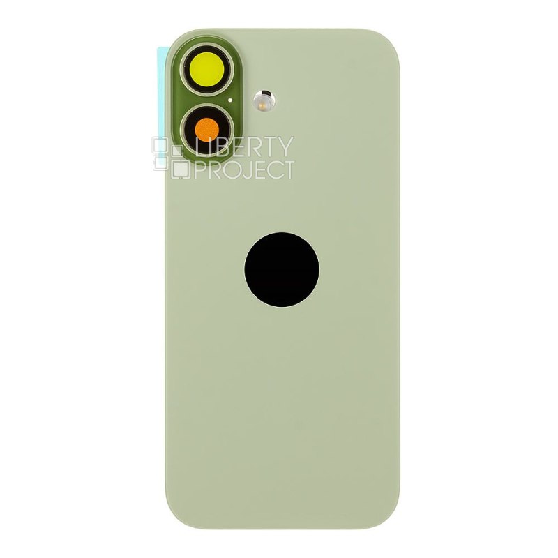 Задняя крышка для iPhone 17 (зеленый) в сборе со стеклом камеры и шлейфом MagSafe — фото 4