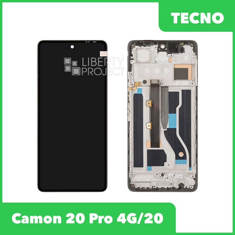 LCD дисплей для Tecno Camon 20 Pro 4G/20 (CK7n/CK6n) с тачскрином в рамке Incell (черный) — фото 2