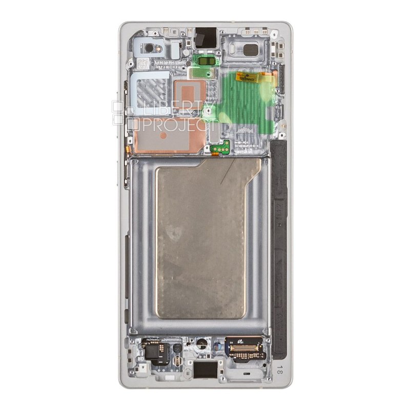 LCD дисплей для Samsung Galaxy S25 Ultra SM-S938B в рамке (серебро) 100% OR SP — фото 3