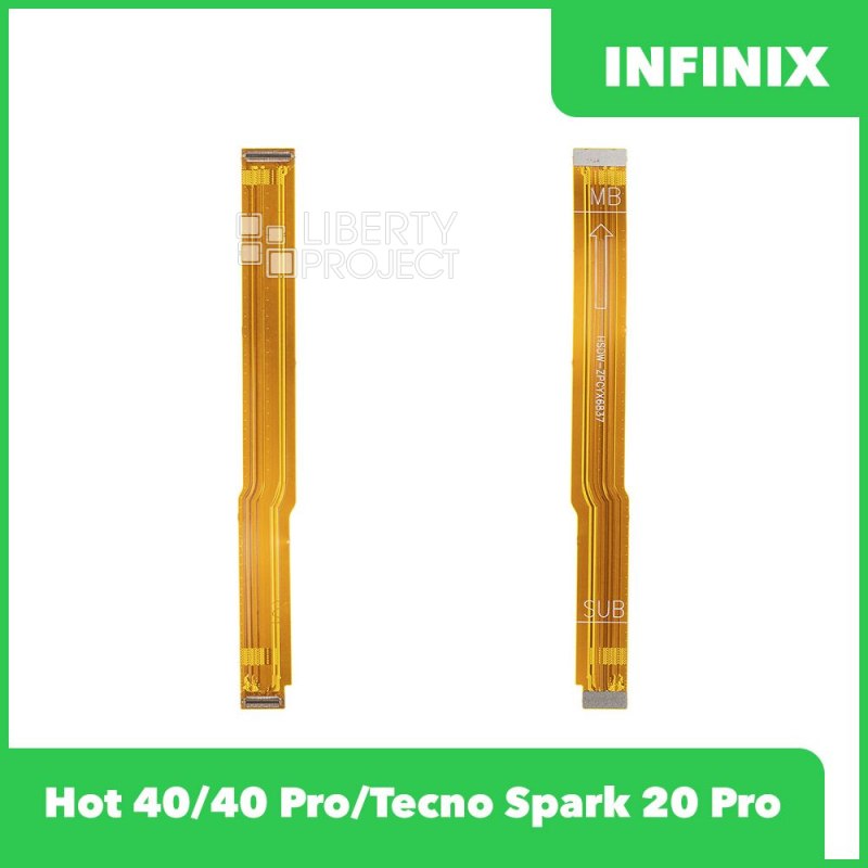 Шлейф/FLC Infinix Hot 40/40 Pro/Tecno Spark 20 Pro (X6836/X6837/KJ6) межплатный — фото 2