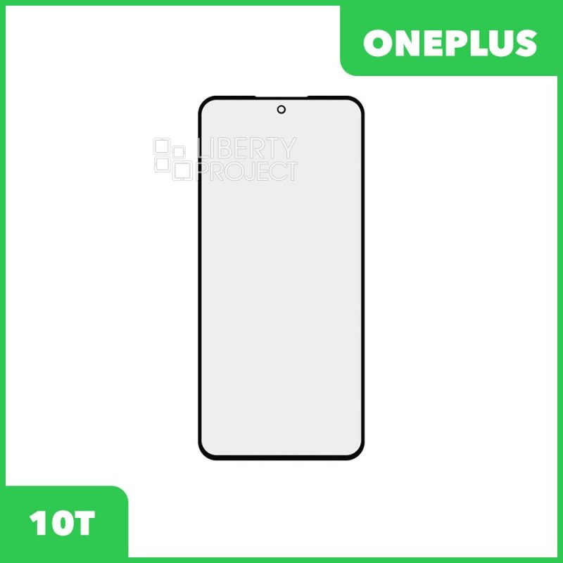 Стекло + OCA плёнка для переклейки OnePlus 10T (черный)