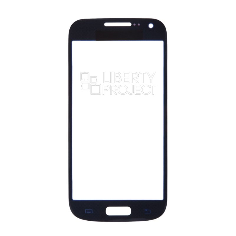 Стекло для переклейки Samsung Galaxy S4 mini (синий)
