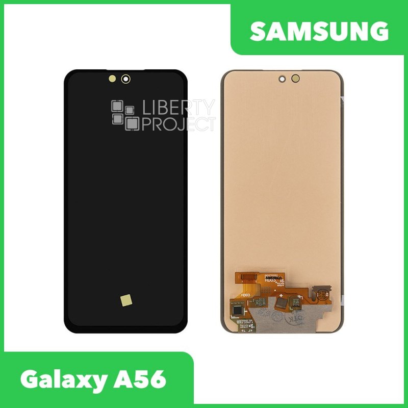 LCD дисплей для Samsung Galaxy A56 SM-A566 в сборе с тачскрином OLED (черный) — фото 2